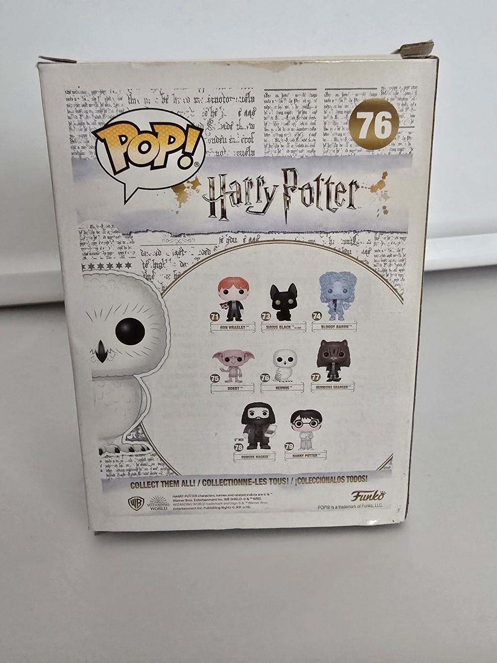 Funko Pop! Harry Potter Hedwig Vinyl Figure White Purple (76) - Picture 4 of 6